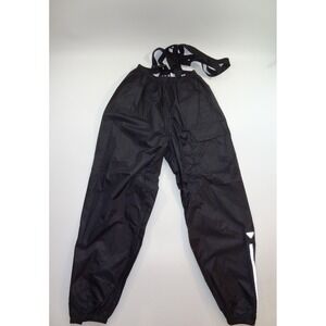 TOURMASTER Men's LG 34-36 Defender Rain Pants Black Elastic Waist Suspenders